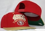 San Francisco 49ers Red / Gold Two Tone Snapback Adjustable Plastic Snap Back Hat / Cap