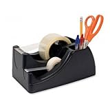 OIC Heavy-duty Tape Dispenser - Holds Total 2 Tape(s) - Black