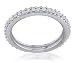 14k White Gold Diamond Eternity Ring (3/8 cttw, J Color, I2 Clarity), Size 9