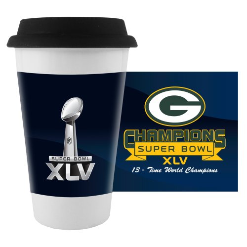 NFL Green Bay Packers 10oz Super Bowl XLV Champions 2pk Ceramic Thermal Tumbler Set