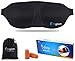 Contoured Sleep Mask, Fitglam Premium Quality Eye Mask, Best Natural Sleep Aid Eye Cover for Men and Women, Perfect for Bedtime, Meditation, Shift Work & Travel, Black