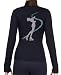 Ice Figure Skating Dress Practice Polar Fleece Jacket with Rhinestones JR234- Child Medium