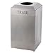 Rubbermaid Commercial Silhouettes Trash Can, 29 Gallon, Stainless Steel, FGDCR24TSS