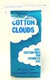 Cotton Clouds 200 White (100% Cotton Cosmetic Pads) (Case of 6)