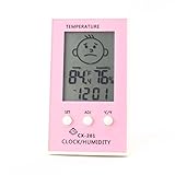 BeGrit Baby Thermometer Hygrometer Temperature Humidity Moisture Monitor Digital Instant Read with Smile/Unhappy Emotion Icon