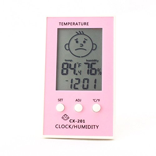 BeGrit Indoor Hygrometer Thermometer for Baby Room Temperature Humidity Moisture Monitor, Digital Easy Instant Read with Smile/Unhappy Emotion Icon BeGrit Indoor Hygrometer Thermometer for Baby Room Temperature Humidity Moisture Monitor, Digital Easy Instant Read with Smile/Unhappy Emotion Icon