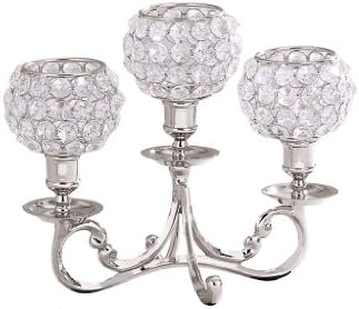 Sparkle 3-Light Low Candelabra, 8½"H