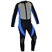 SCUBATEC Tauchanzug Neoprenanzug 5 mm mit Front-Reißverschluss schwarz / grau / blau