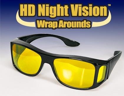 HD Night Vision Wraparounds Glasses