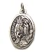 Our Lady of Lourdes Oxidized Medal - MADE IN ITALY