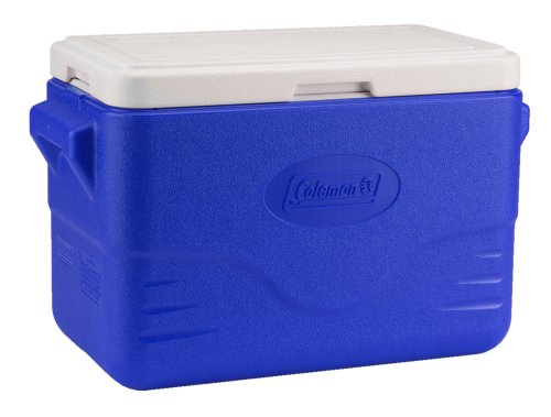 Coleman 28-Qt Cooler with Molded Handles, Blue