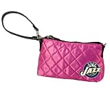 NBA Utah Jazz Pink Quilted Wristlet