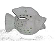 Garden Fish Tea Light Statue