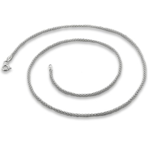 Bling Jewelry .925 Sterling Silver Coreana Popcorn Italian Chain 016 Gauge 16" 18" 20" 24"-24