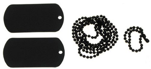 US ERKENNUNGSMARKE DOG TAG NAVY SEALS HUNDEMARKE schwarz