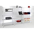 Mammut� Schraubregal - Grundregal - Gr��e w�hlbar und beliebig erweiterbar - weiss / 75x200x30