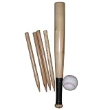 Traditional Garden Games Rounders Set In Canvas Carry Bag