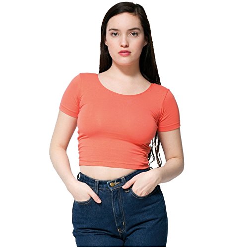 American Apparel Cotton Spandex Jersey Crop Tee