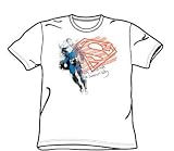 Superman - Super American Flag - Youth White S/S T-Shirt For Boys