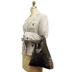 Yukiko Sato - K1AL&D1 HANABI Tree of Katty TESAGE tote bags, with Purse Insert (Drawstirng Organizer), Light weight Cotton Canvas, Hobo Style