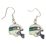 Seattle Seahawks "Helmet" Dangle Wire Earrings