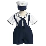 Lito Baby Toddler Boys White Navy Sailor Easter Outift Set 12M-4T