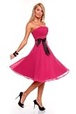 Astrapahl, Abiball, Cocktailkleid im Corsagen Style, Länge knielang, Farbe pink