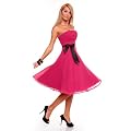 Astrapahl, Abiball, Cocktailkleid im Corsagen Style, L�nge knielang, Farbe pink