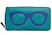 ili 6462 Leather Eyeglass Case (Leaf/ Hot Pink),One Size