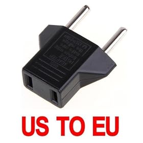 New! USA US to EU Euro Plug Converter Travel Charger Adapter AC Power Plug Adapter