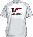 I Gun Atlanta ATL Men's tee Shirt in 4 colors Small thru 5XL