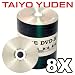 Taiyo Yuden 8X DVD-R Media (Value Line) 100 Pack in Tape Wrap