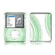 Circulitis (Green Circles) Design Protective Decal Skin Sticker for Apple iPod nano 3G (3rd Generation) 4GB/ 8GB Player
