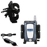 Nextel i760 Auto Vent Holder with Car Charger - Uses Gomadic TipExchange