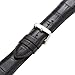 Hadley-Roma Men's MSM898RA-240 24-mm Black Alligator Grain Leather Watch Strap