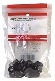 U S Brass Corp/ Zurn Qest #QCR2XPK25 25PK 3/8 COP Crimp Ring