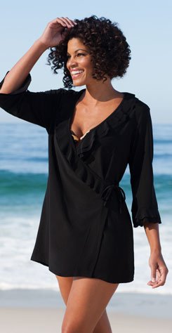 Miraclesuit Ruffle Shirt CoverUp