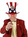 USA Uncle Sam DEMOCRAT Campaign Hat - Lots of Patriotic and Election Year Fun! (One Size Adult, Adjustable)