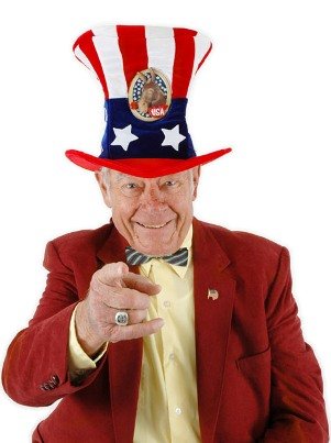 USA Uncle Sam DEMOCRAT Campaign Hat - Lots of Patriotic and Election Year Fun! (One Size Adult, Adjustable)