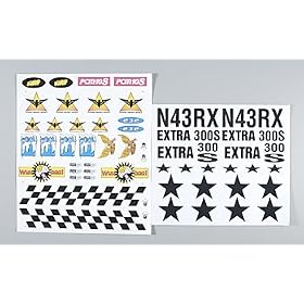 Decal Sheet 300S .46 from Toy RC Airplanes