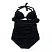 OHDREAM Solid Color Push Up High waisted Bikini Swimwear Swimsuit Bathing Suit(FBA)
