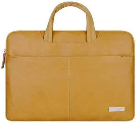 Carry360 15.4-Inch PU Leather Laptop and Tablet Expandable handbag Brown