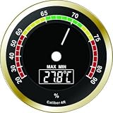 EXTREMELY ACCURATE NEW CALIBER IV ROUND DIGITAL HYGROMETER