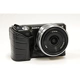 ソニー デジタル一眼α NEX-5用速写ケースMONACOモデル（ストラップ付）ブラック