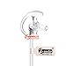 Zeadio Earplug Earmould Earbud for Two-Way Radio Coil Tube Audio Kits, ES-02L (Clear, Large, Pair of 1)