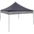 Black Checker Flag Canopy - 10'