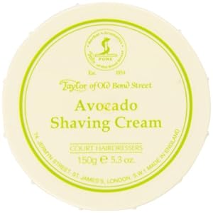 Taylor of Old Bond Street Avocado Shaving Cream In A Bowl, 5.3-Ounce