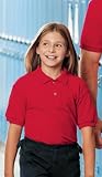School Uniform Pique Shirt with Collar for Kids
