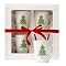 Set of 4 Porcelain Holiday Tree Latte Mugs