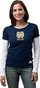Notre Dame Fighting Irish Women's adidas 'Loud & Proud' Long Sleeve Layered Tissue Tee